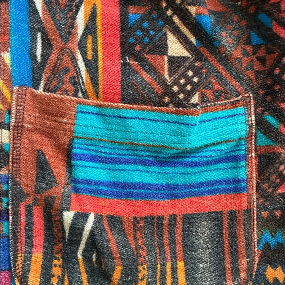 Chico's Multicolor Geometric Shirt Jacket - Picture 4 of 5